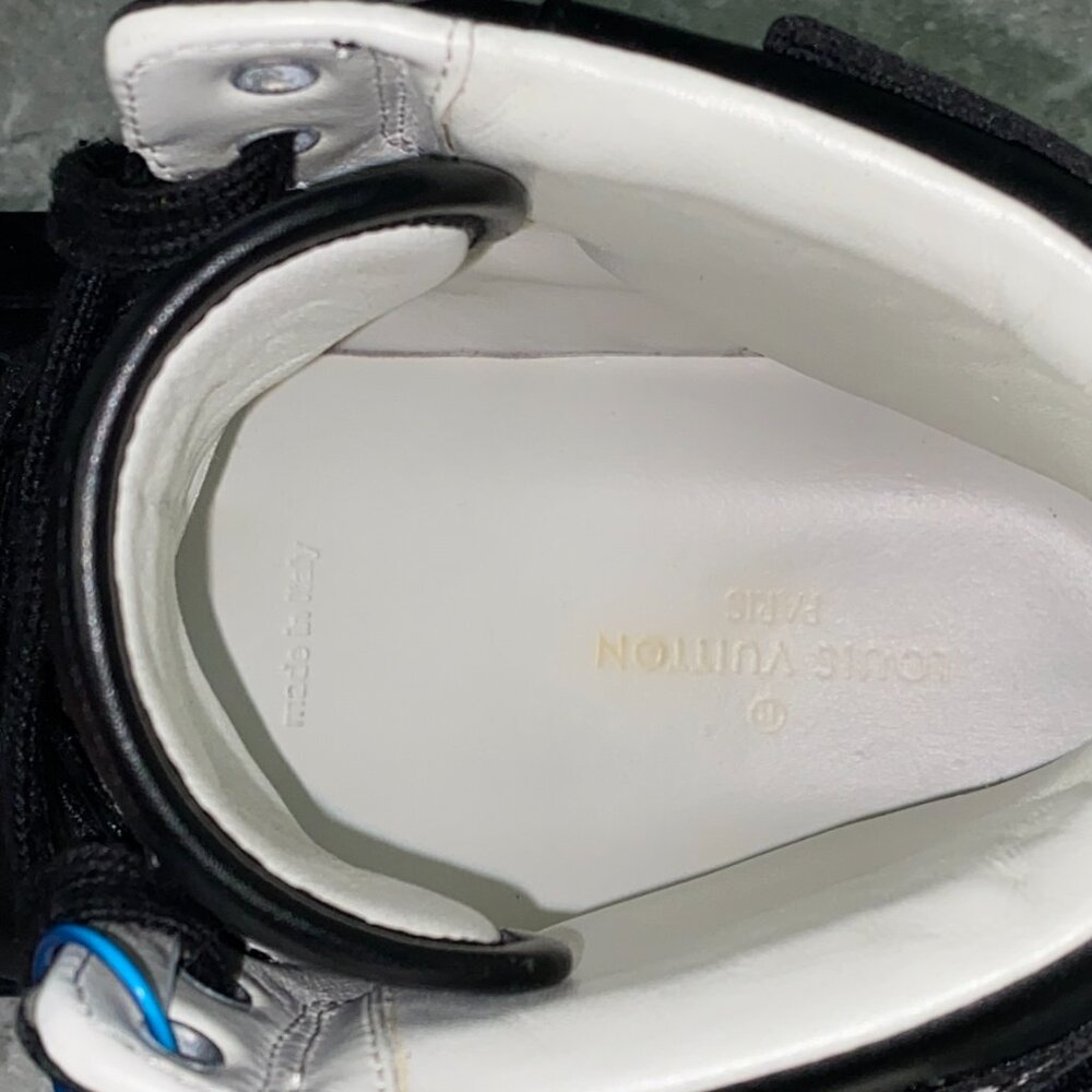 Louis Vuitton Rivoli High Top Sneakers Black Leather 7.5 LV or 8.5 US 41.5 EUR - Picture 15 of 16